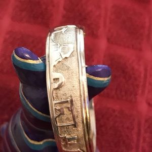 Sterling Native American Bangle Bracelet